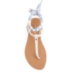 Rasteirinha Lenço Couro Off White - imagem 5