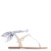 Rasteirinha Lenço Couro Off White - imagem 2