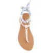 Rasteirinha Lenço Couro Off White - imagem 5