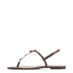 Rasteirinha Marrom Alt Croco Pedras - imagem 4