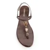 Rasteirinha Marrom Alt Croco Pedras - imagem 5