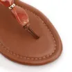 Rasteirinha Marrom Claro Alt Pedras Tira t - imagem 6