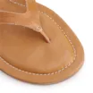 Rasteirinha Marrom Claro Couro Tira Frontal - imagem 6