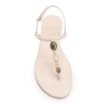 Rasteirinha Off White Alt Croco Pedras - imagem 5