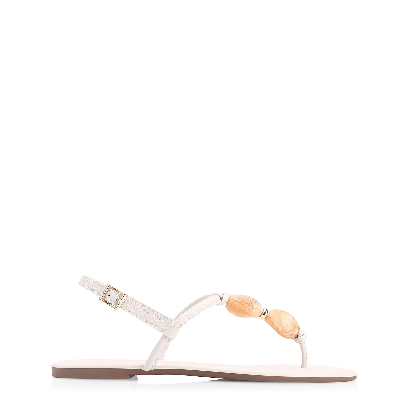 Rasteirinha Off White Alt Pedras