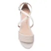 Rasteirinha Off White Couro/Alt Tiras Tramadas - imagem 6