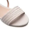 Rasteirinha Off White Couro/Alt Tiras Tramadas - imagem 7