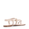 Rasteirinha Off White Couro Antique Ilhos Dourados - imagem 3