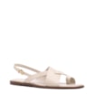 Rasteirinha Off White Couro Croco Tira Transversal - imagem 1