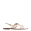 Rasteirinha Off White Couro Croco Tira Transversal - imagem 2