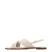 Rasteirinha Off White Couro Croco Tira Transversal - imagem 4
