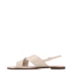 Rasteirinha Off White Couro Croco Tira Transversal - imagem 4