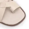 Rasteirinha Off White Couro Croco Tira Transversal - imagem 6