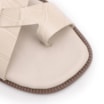 Rasteirinha Off White Couro Croco Tira Transversal - imagem 6
