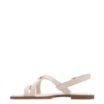 Rasteirinha Off White Couro Lezard Fivelas Douradas - imagem 4