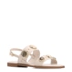 Rasteirinha Off White Couro Pedras - imagem 1