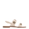 Rasteirinha Off White Couro Pedras - imagem 2