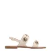 Rasteirinha Off White Couro Pedras - imagem 2