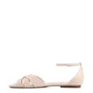Rasteirinha Off White Couro Tiras Transpassadas - imagem 4