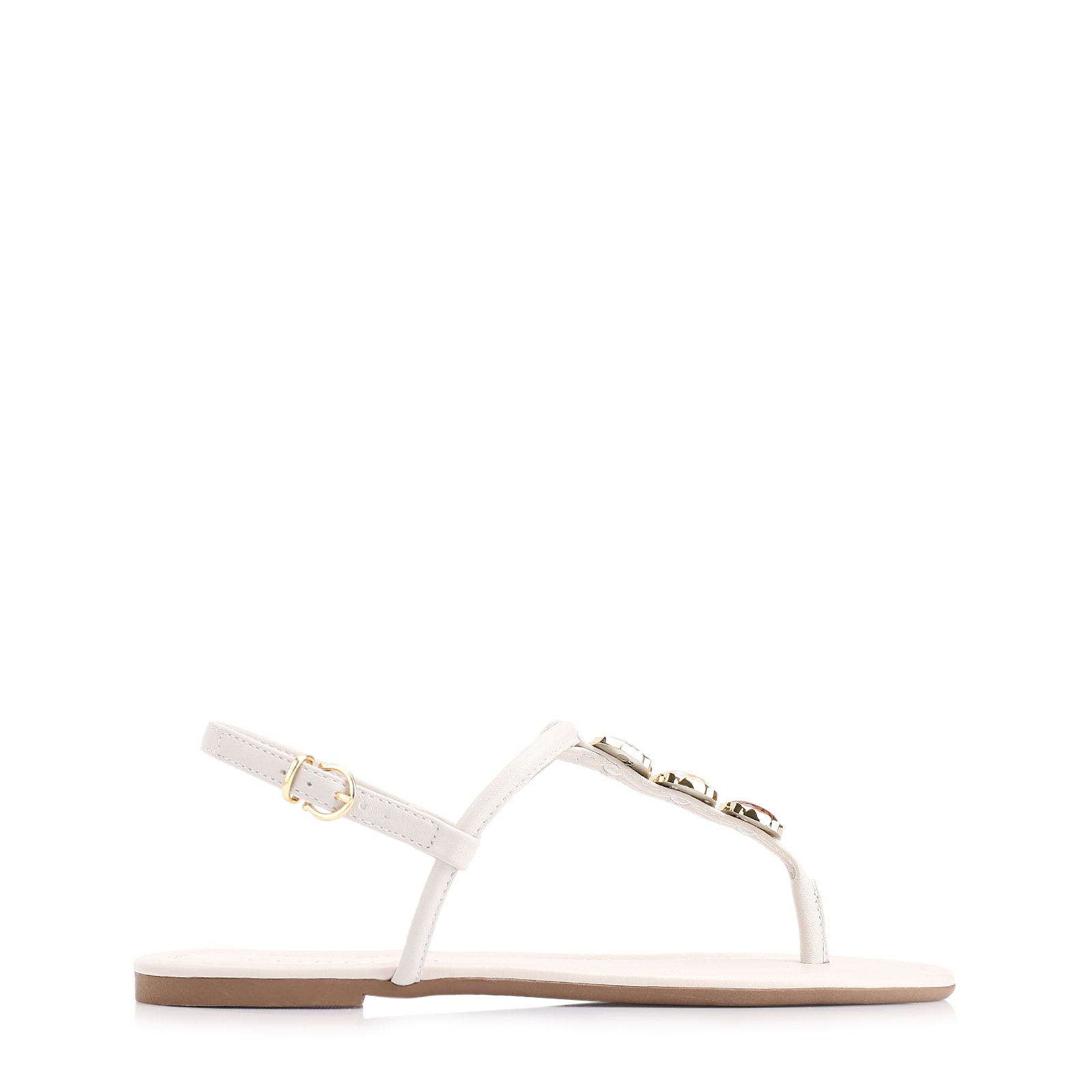Rasteirinha Pedra Alt Off White