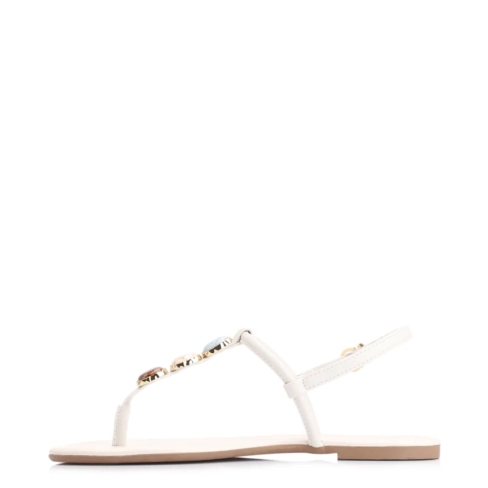 Rasteirinha Pedra Alt Off White - imagem 5