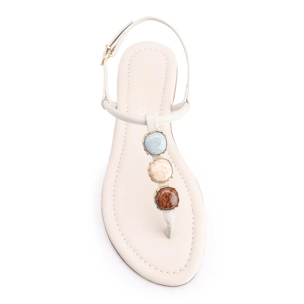 Rasteirinha Pedra Alt Off White - imagem 6
