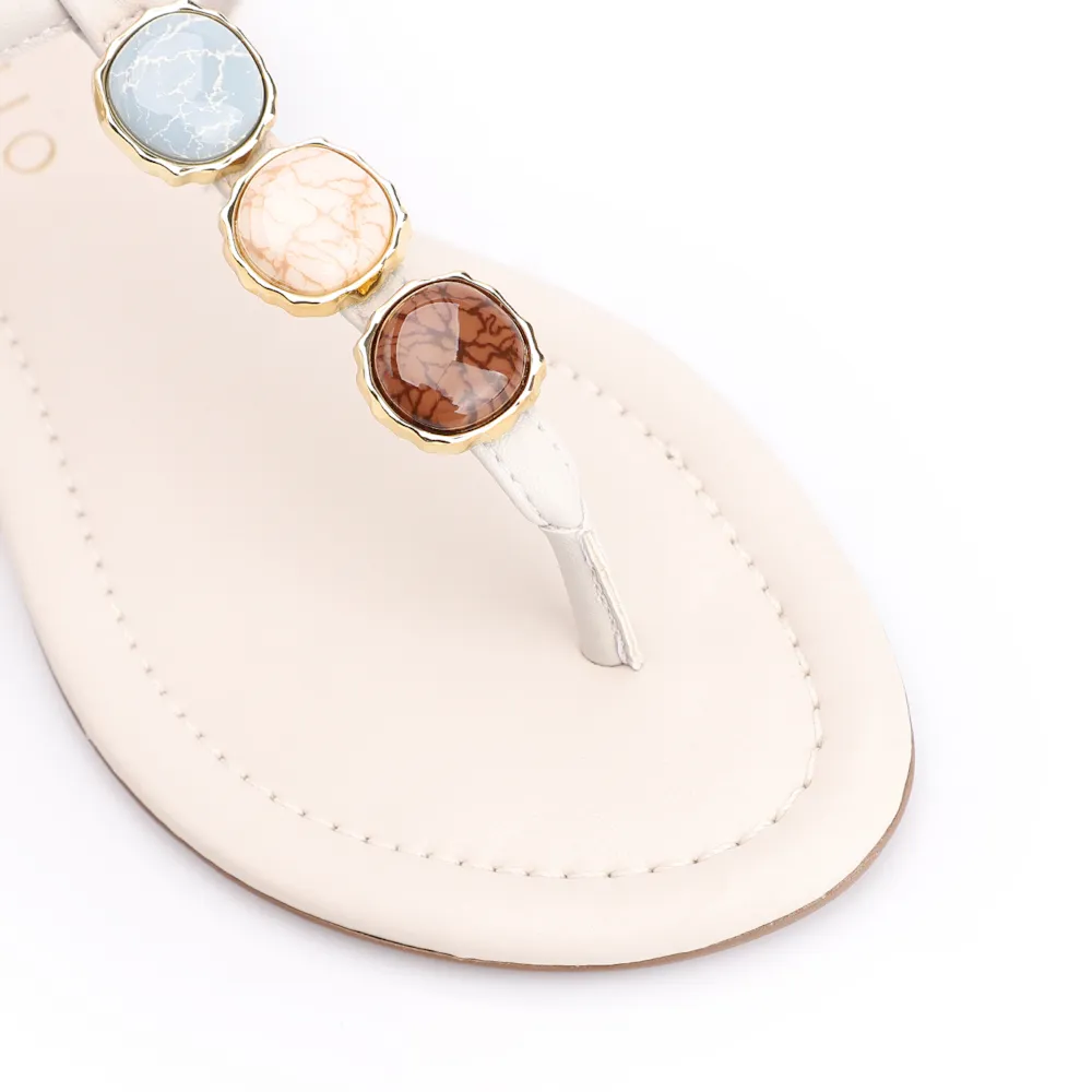 Rasteirinha Pedra Alt Off White - imagem 7