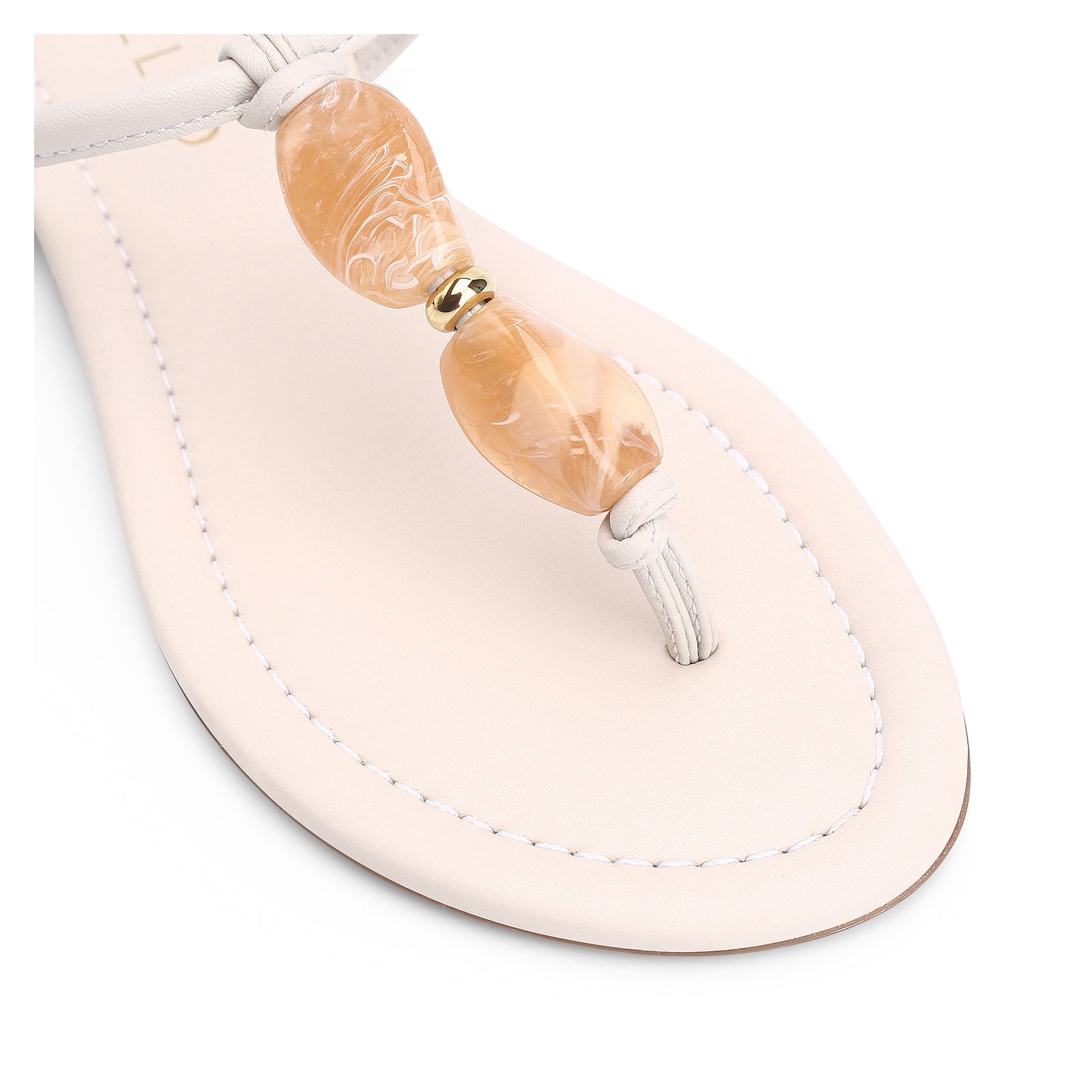 Rasteirinha Pedra Alt Off White