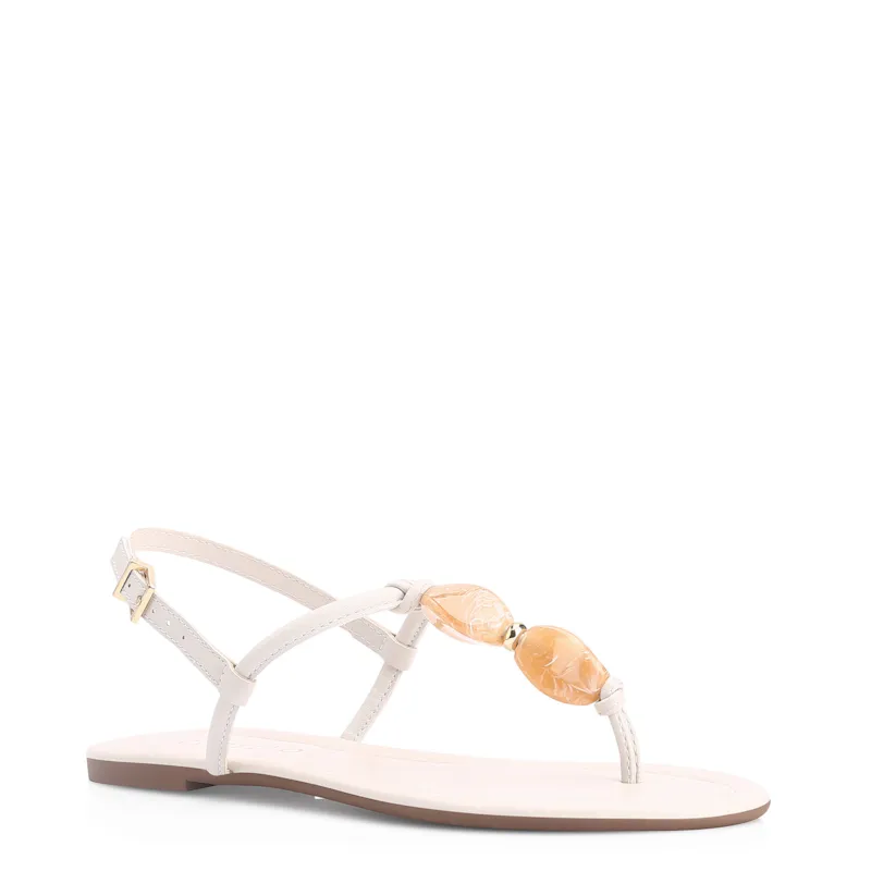 Rasteirinha Pedra Alt Off White