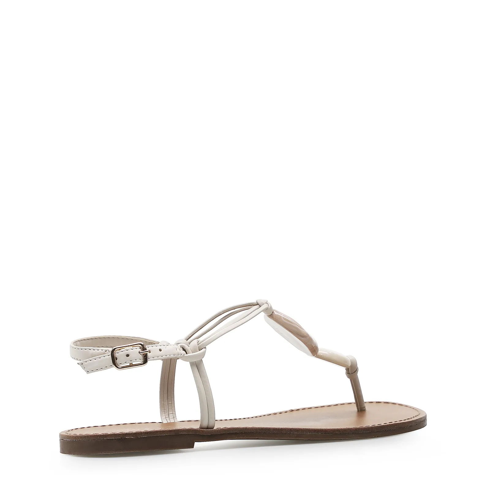 Rasteirinha Pedrarias Alternativo Off White