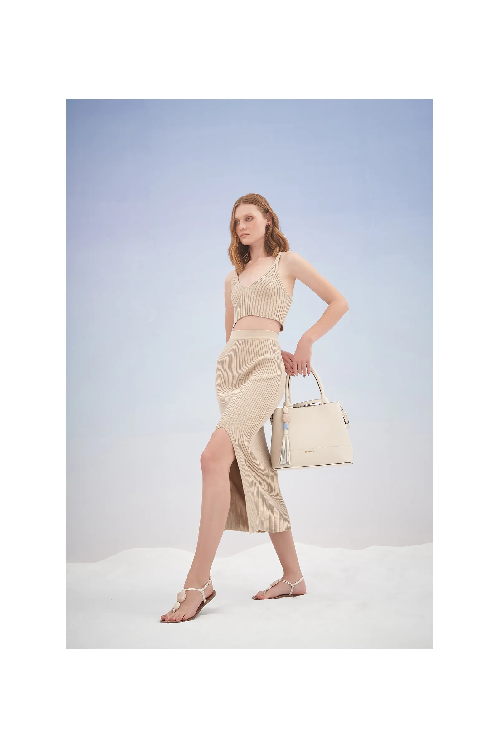 Rasteirinha Pedrarias Alternativo Off White