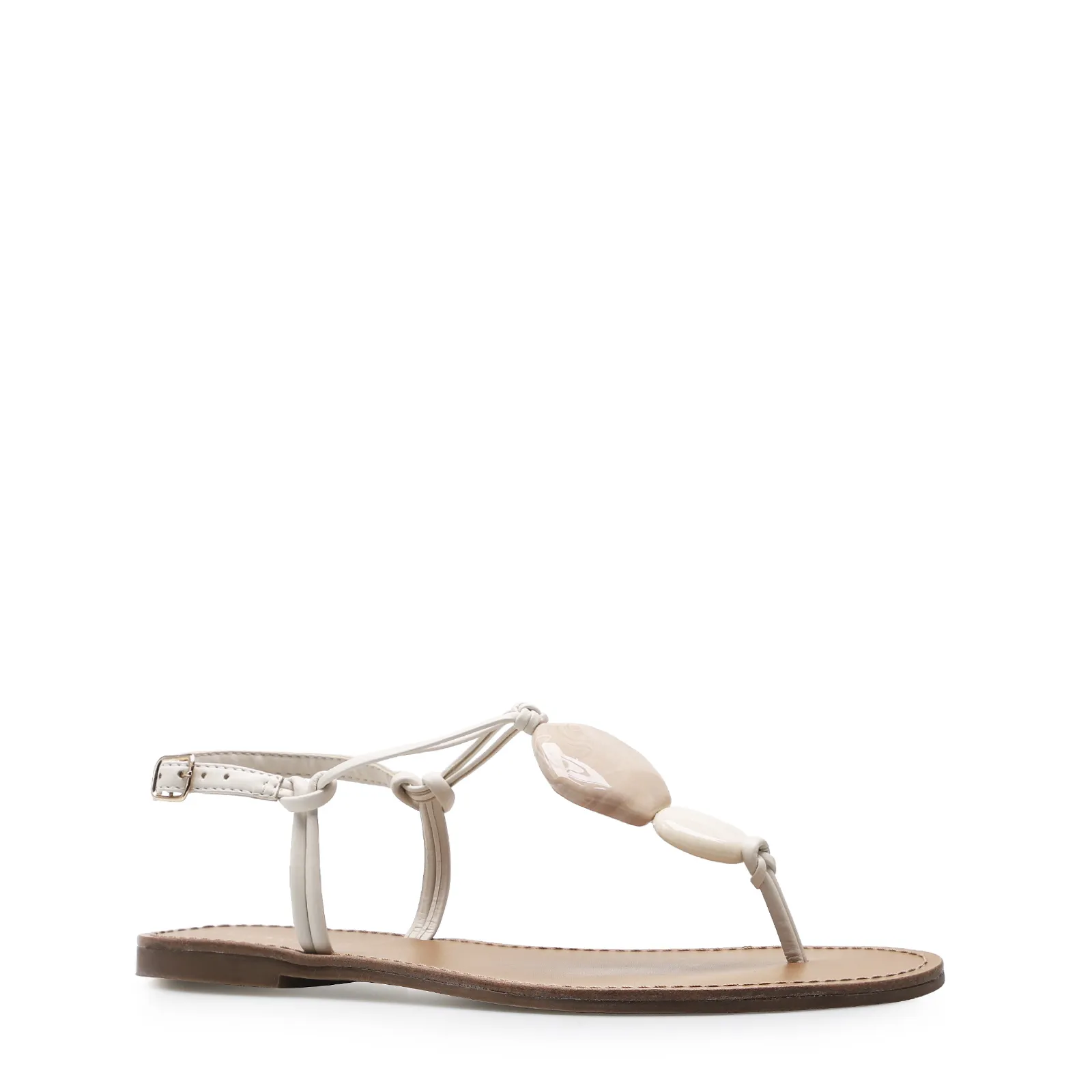 Rasteirinha Pedrarias Alternativo Off White