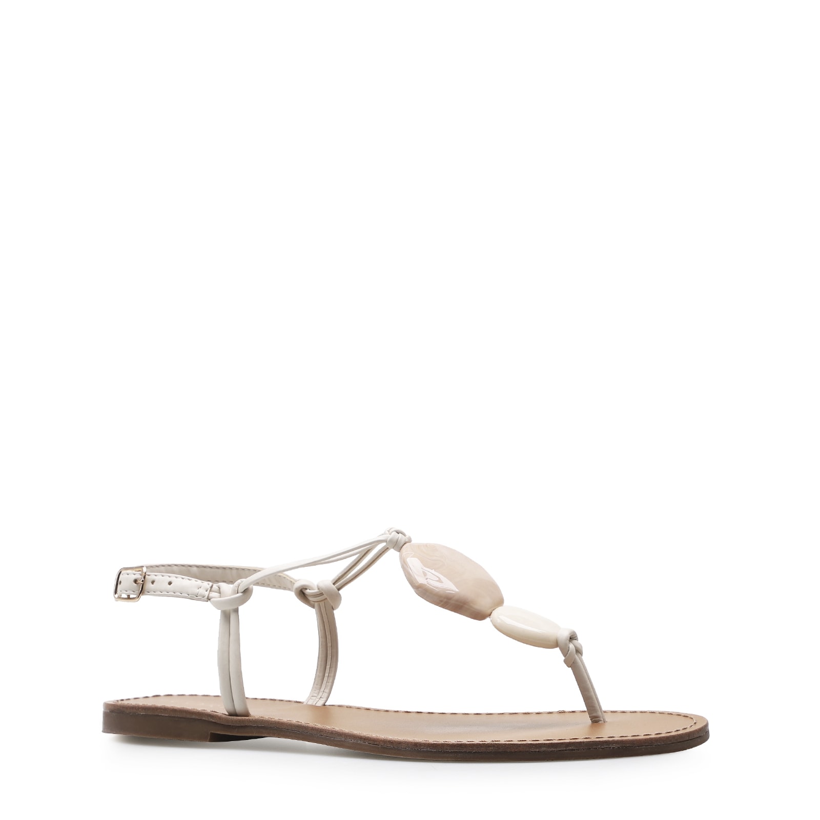 Rasteirinha Pedrarias Alternativo Off White