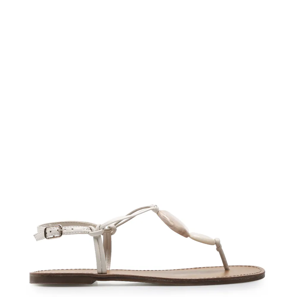 Rasteirinha Pedrarias Alternativo Off White - imagem 2