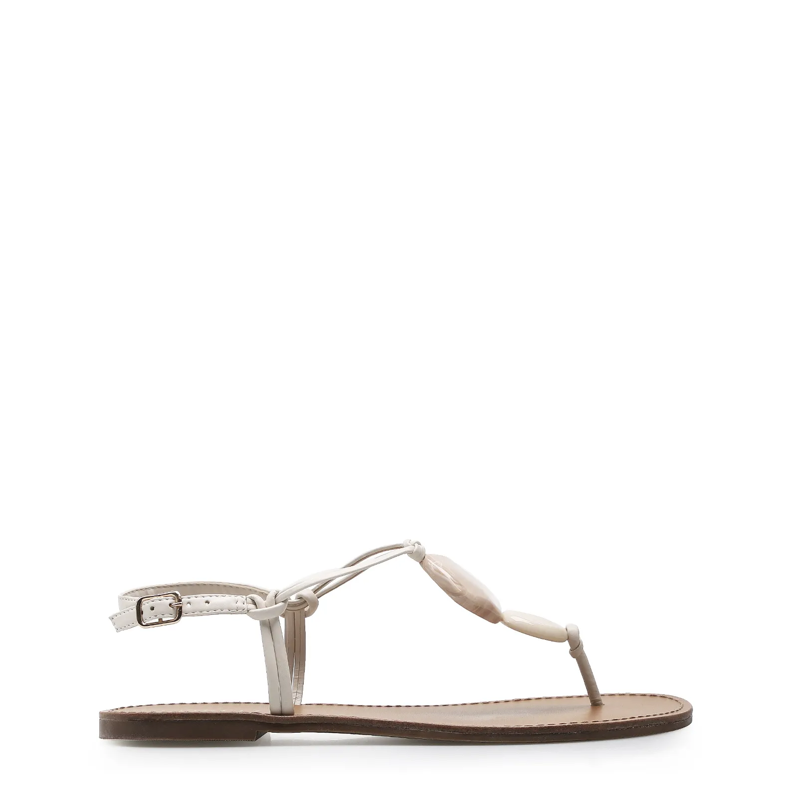 Rasteirinha Pedrarias Alternativo Off White