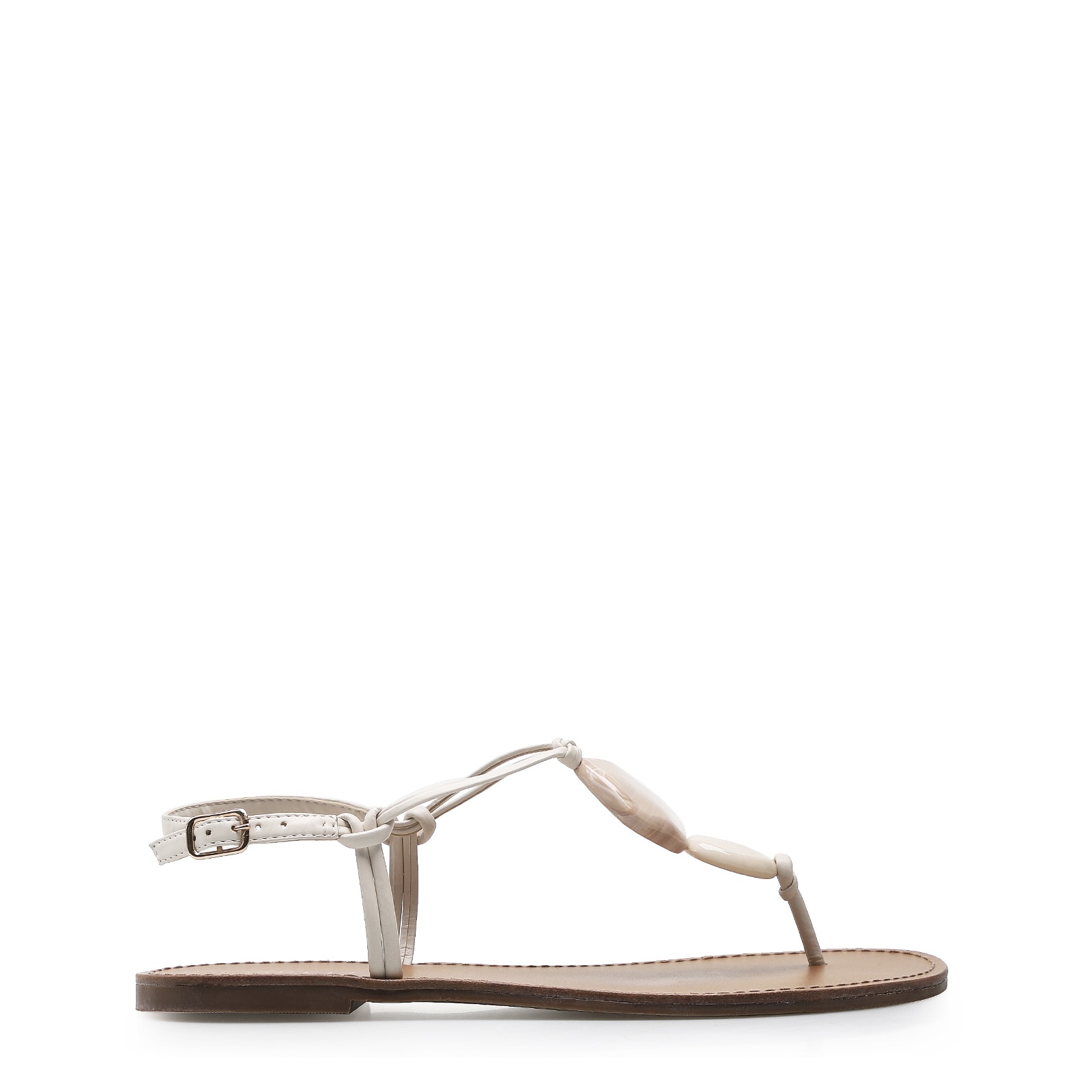 Rasteirinha Pedrarias Alternativo Off White