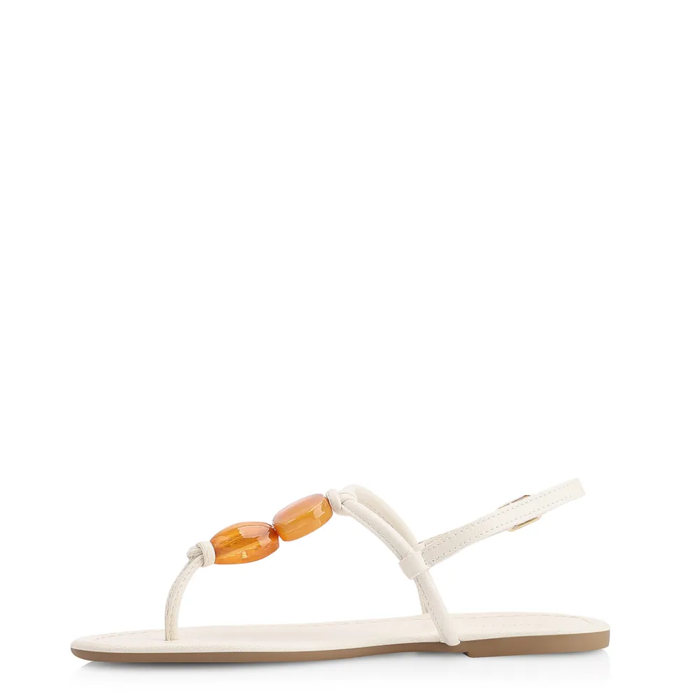 Rasteirinha Pedras Alternativo Off White - imagem 4