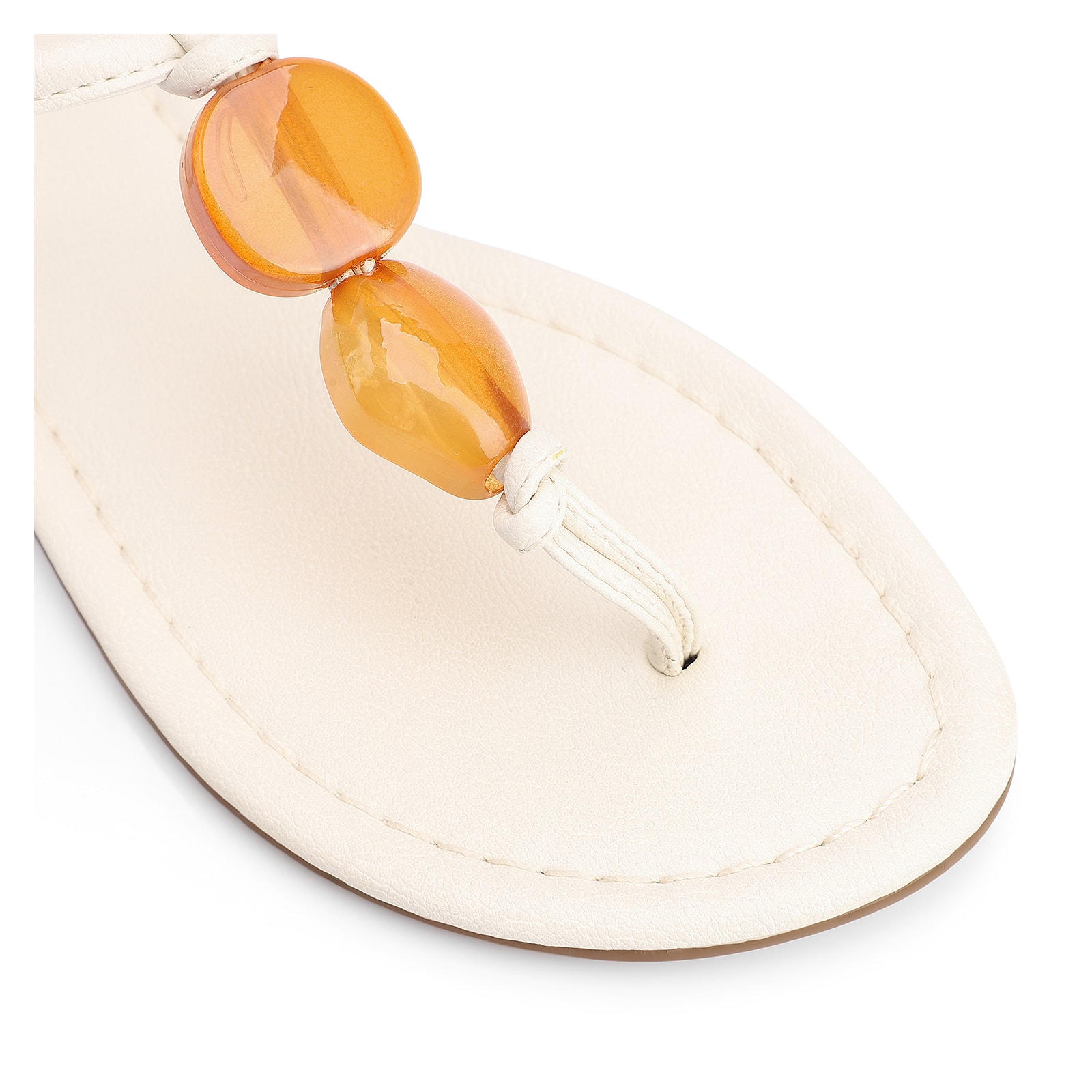 Rasteirinha Pedras Alternativo Off White