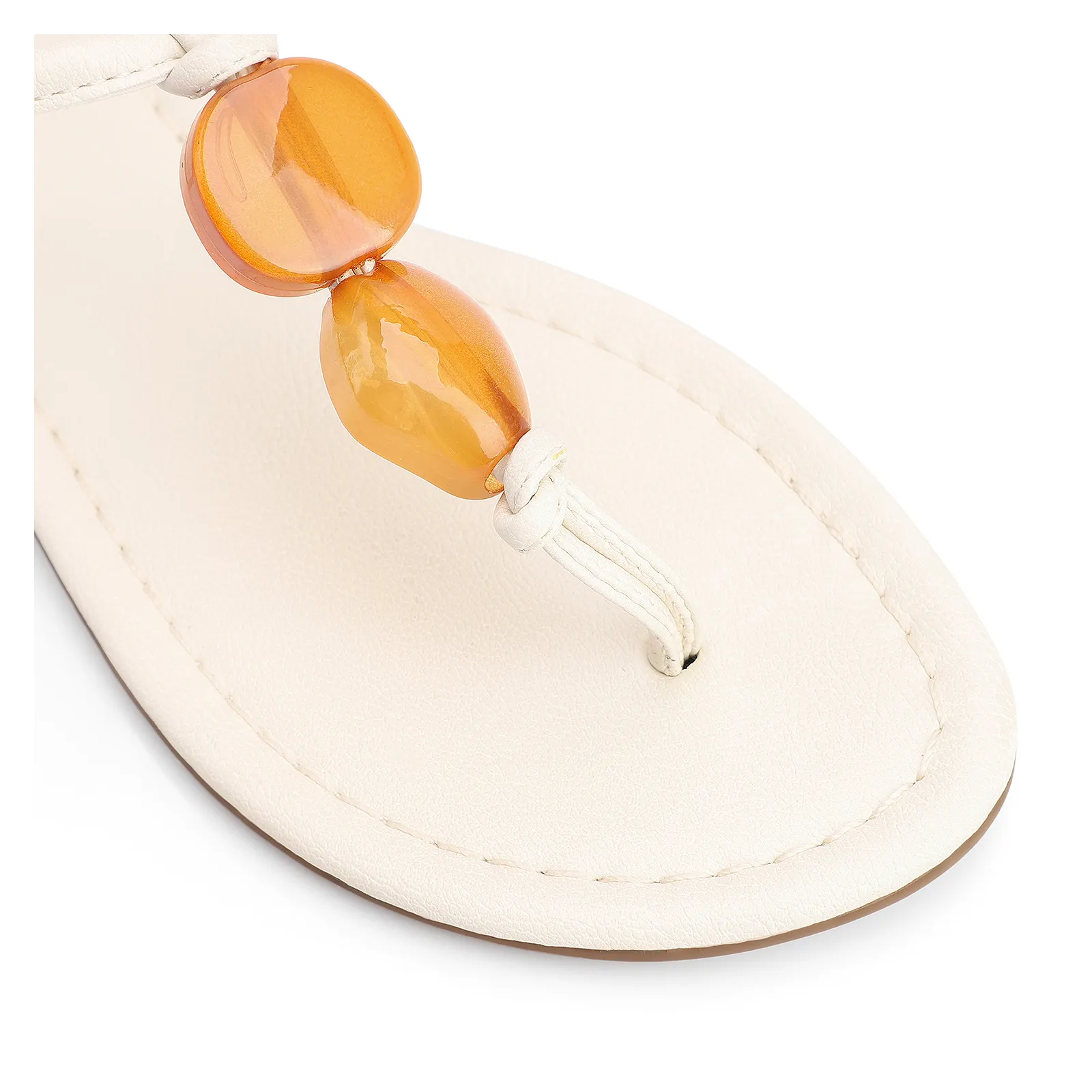 Rasteirinha Pedras Alternativo Off White