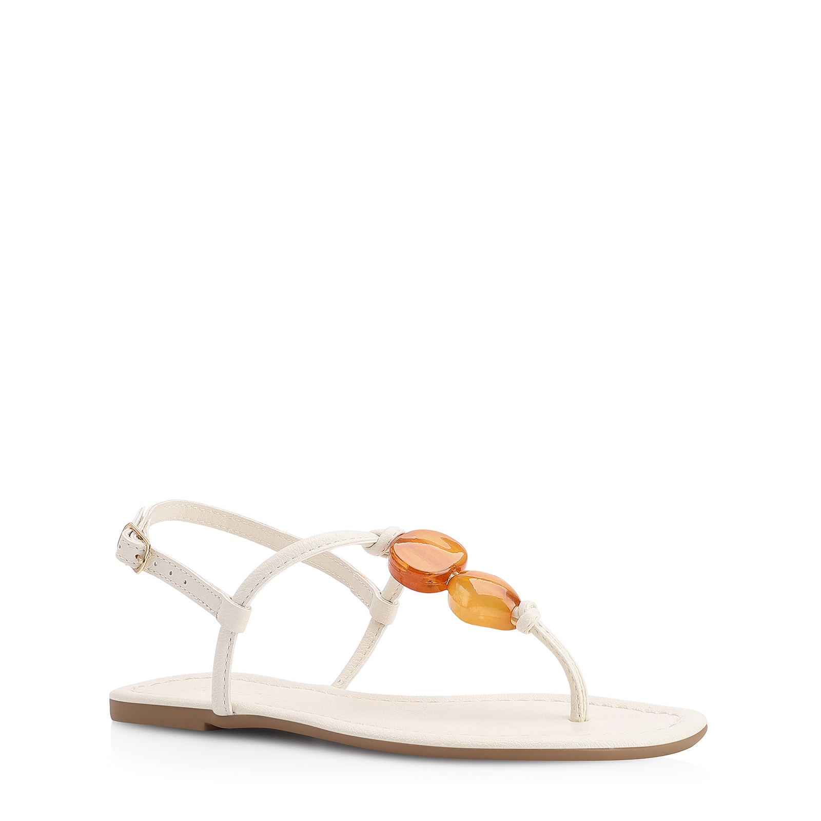 Rasteirinha Pedras Alternativo Off White