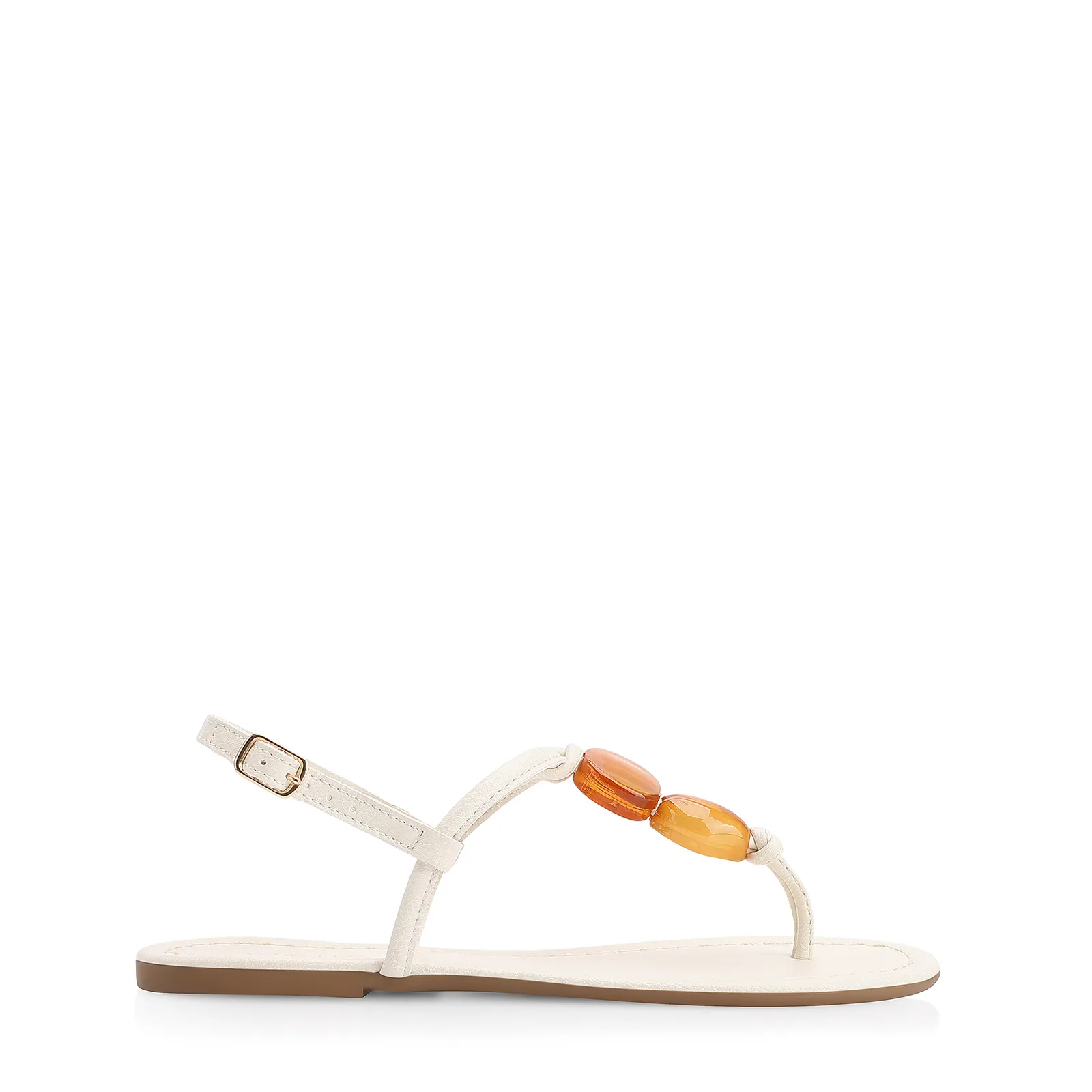 Rasteirinha Pedras Alternativo Off White