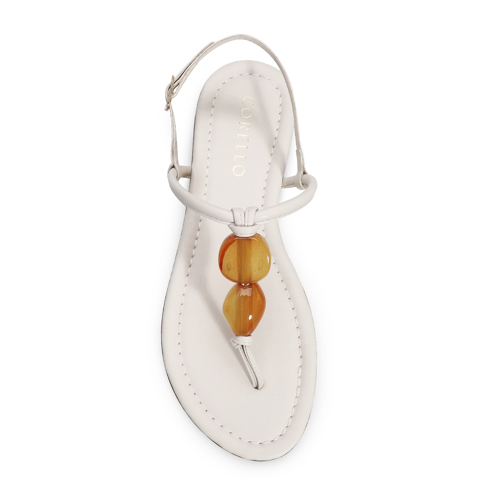 Rasteirinha Pedras Alternativo Off White