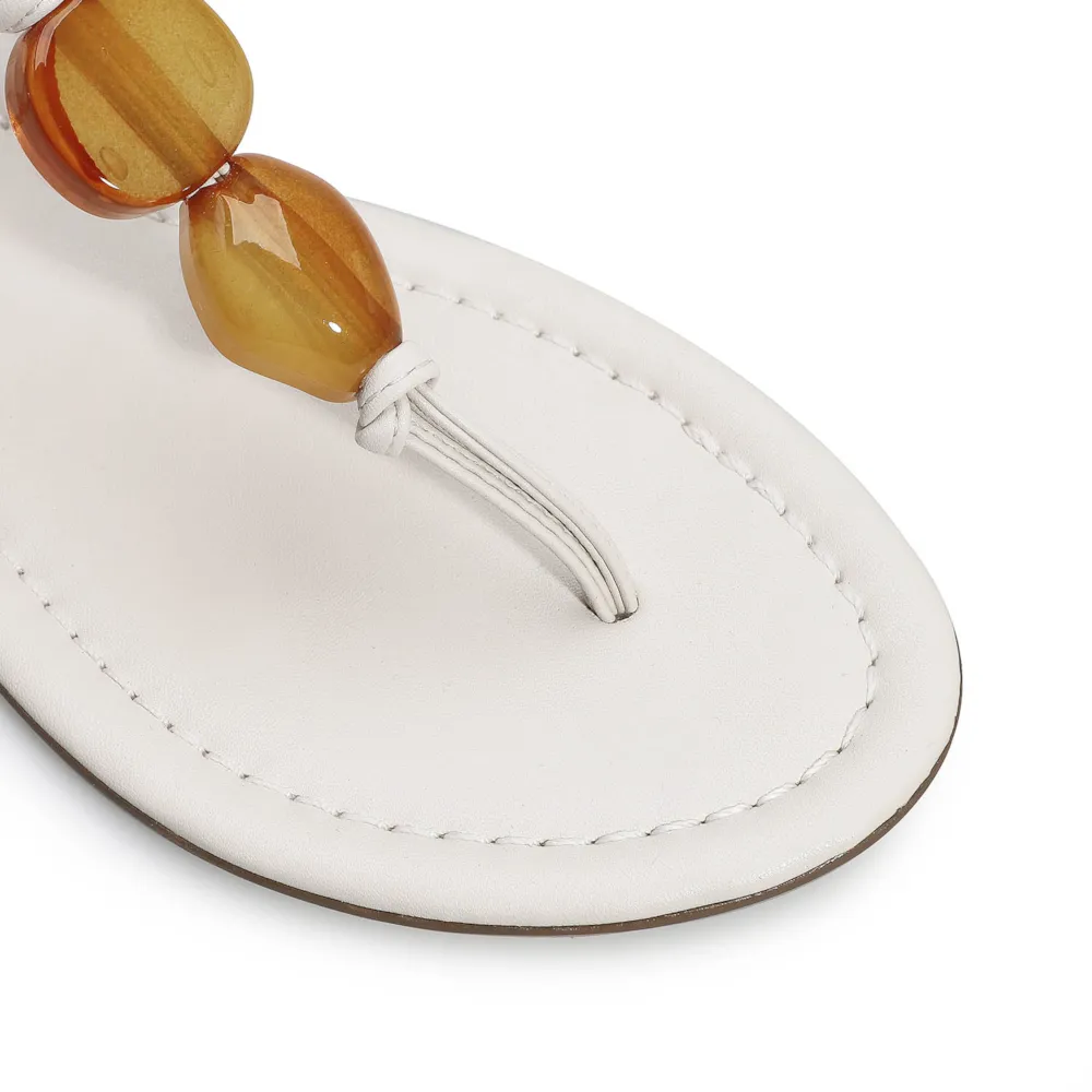 Rasteirinha Pedras Alternativo Off White - imagem 6