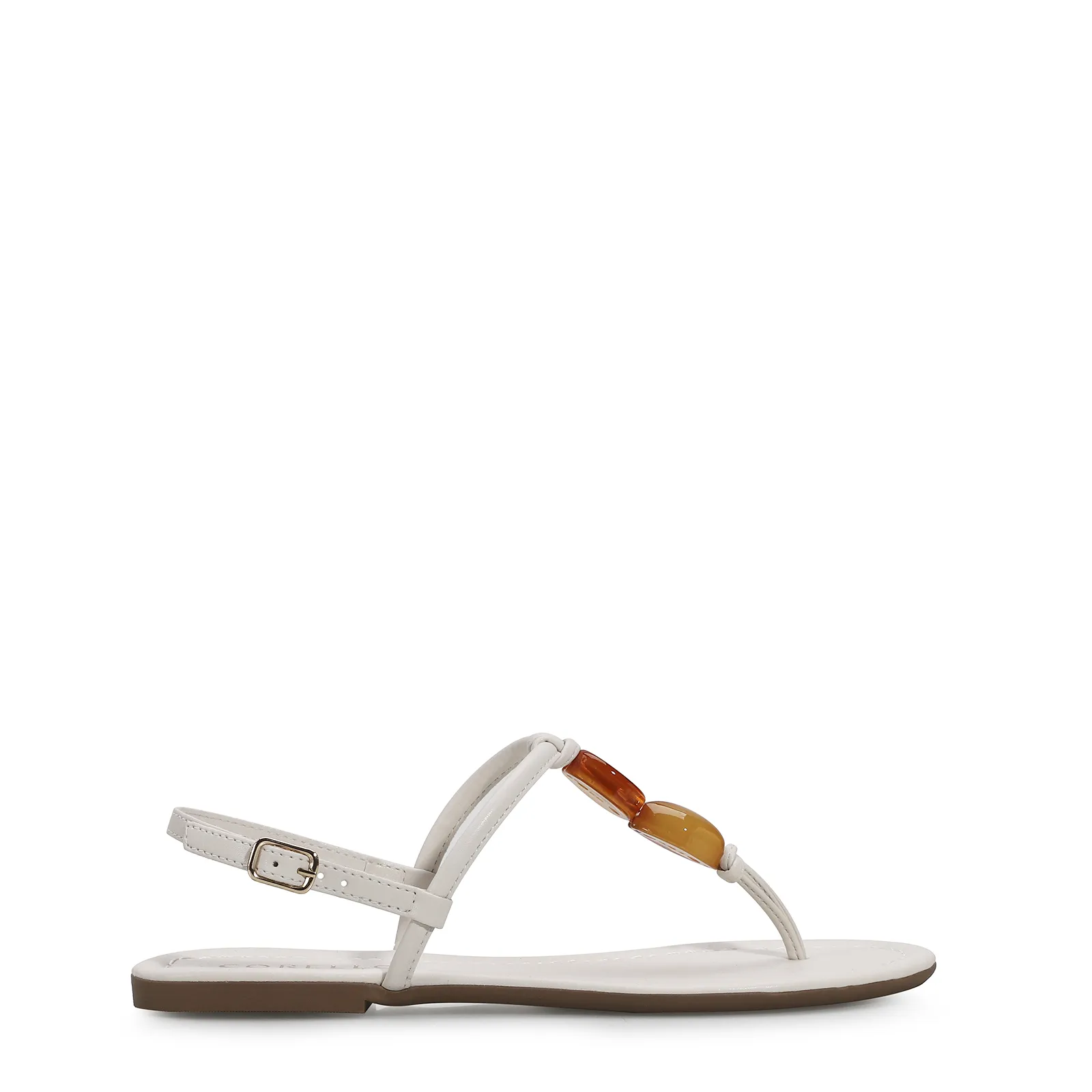 Rasteirinha Pedras Alternativo Off White