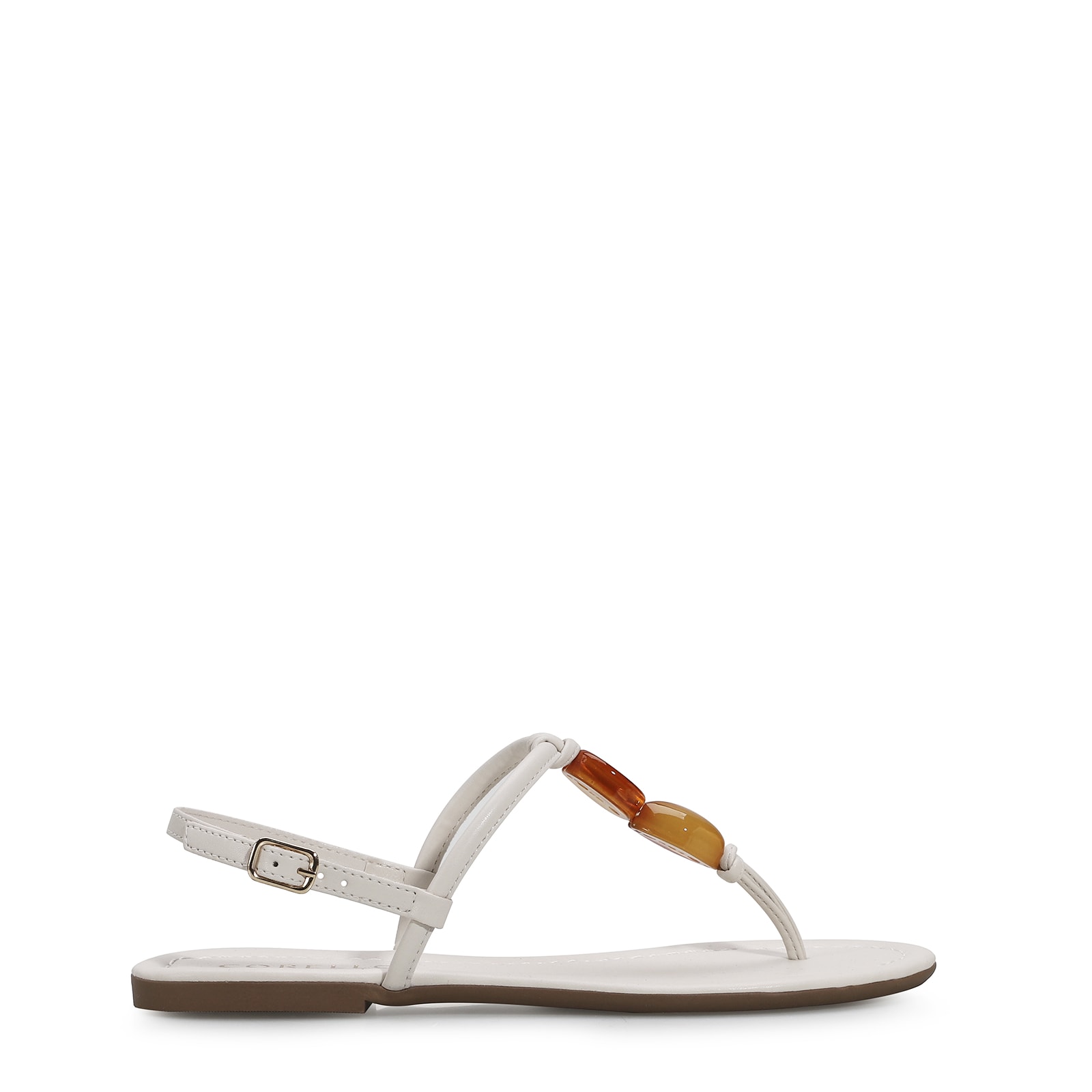 Rasteirinha Pedras Alternativo Off White