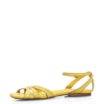 Rasteirinha Pesponto Couro Amarelo - imagem 4