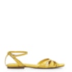 Rasteirinha Pesponto Couro Amarelo - imagem 2