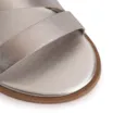 Rasteirinha Prata Couro Tira Transversal - imagem 6