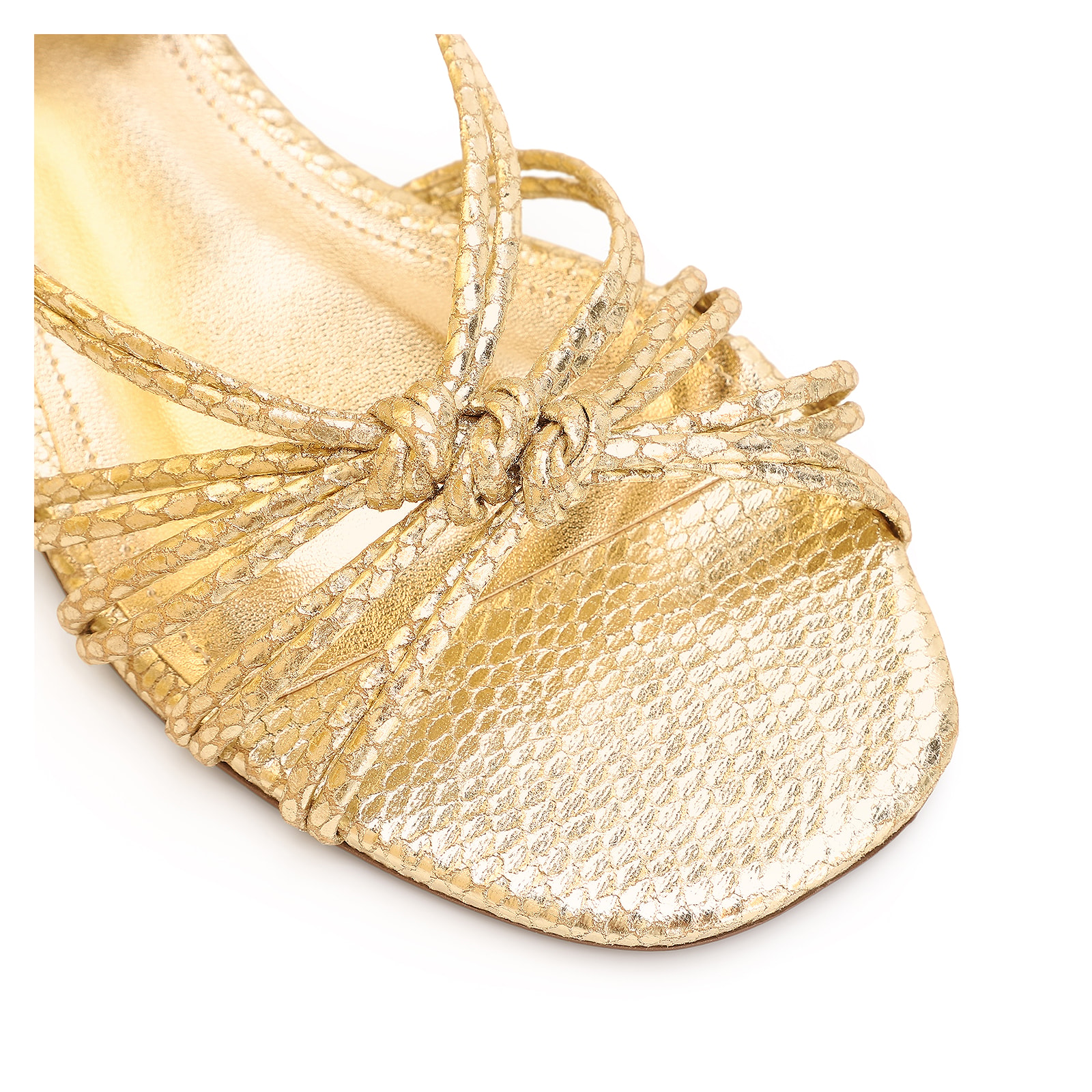 Rasteirinha Python Alt Dourado