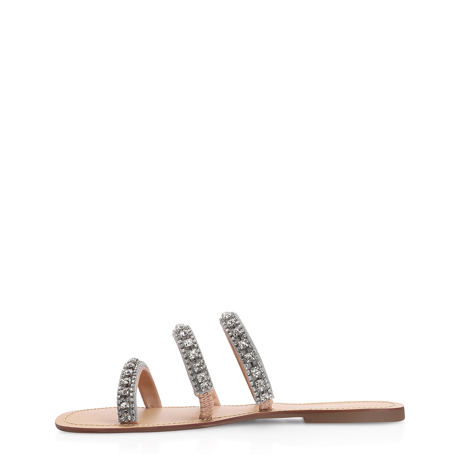 Rasteirinha Strass Alt Bege